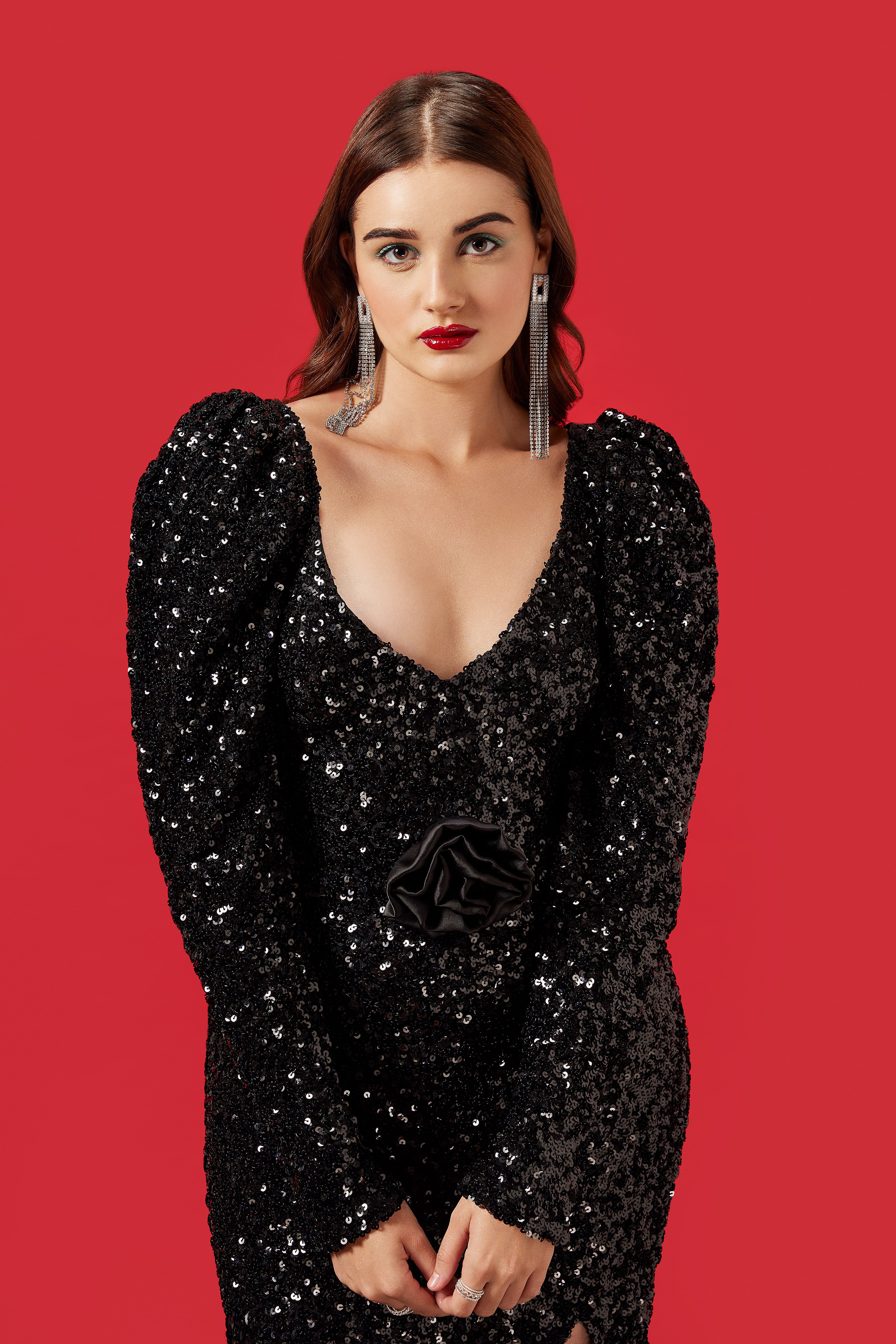 City Chic | Women's Plus Size Sequin Party Dress - Ruby - 20w : Target